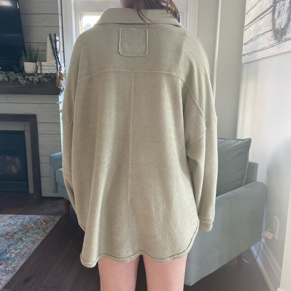 Sage American Eagle Quarter Button Up - Picture 7 of 7